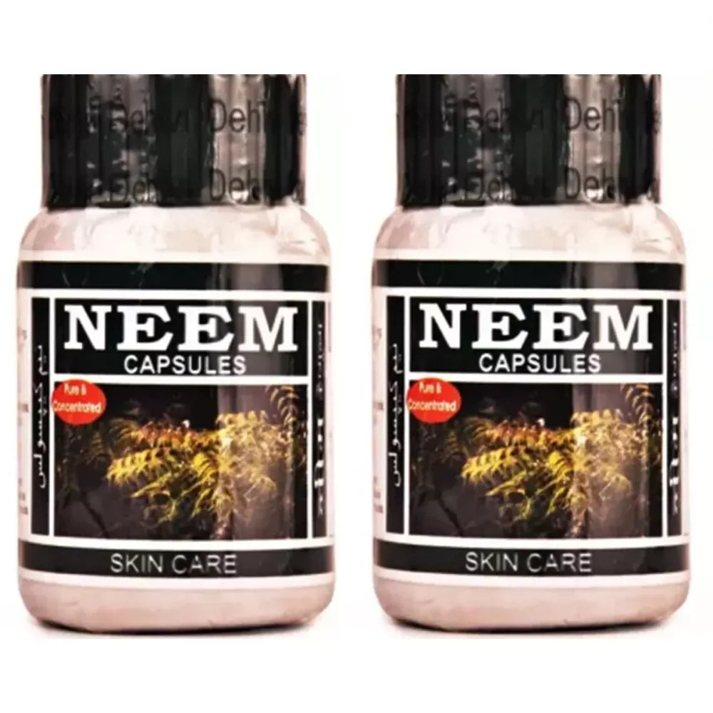 Dehlvi Neem Capsules - 60 Caps (Pack of 2)